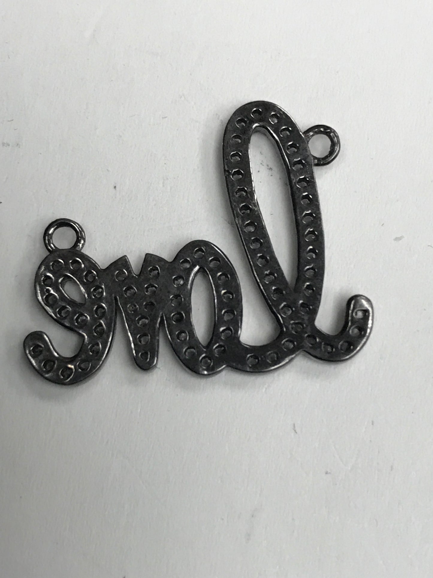 Love Black Spinel Charm