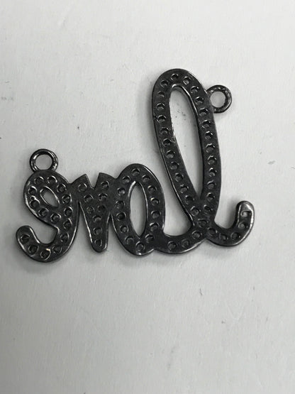 Love Black Spinel Charm