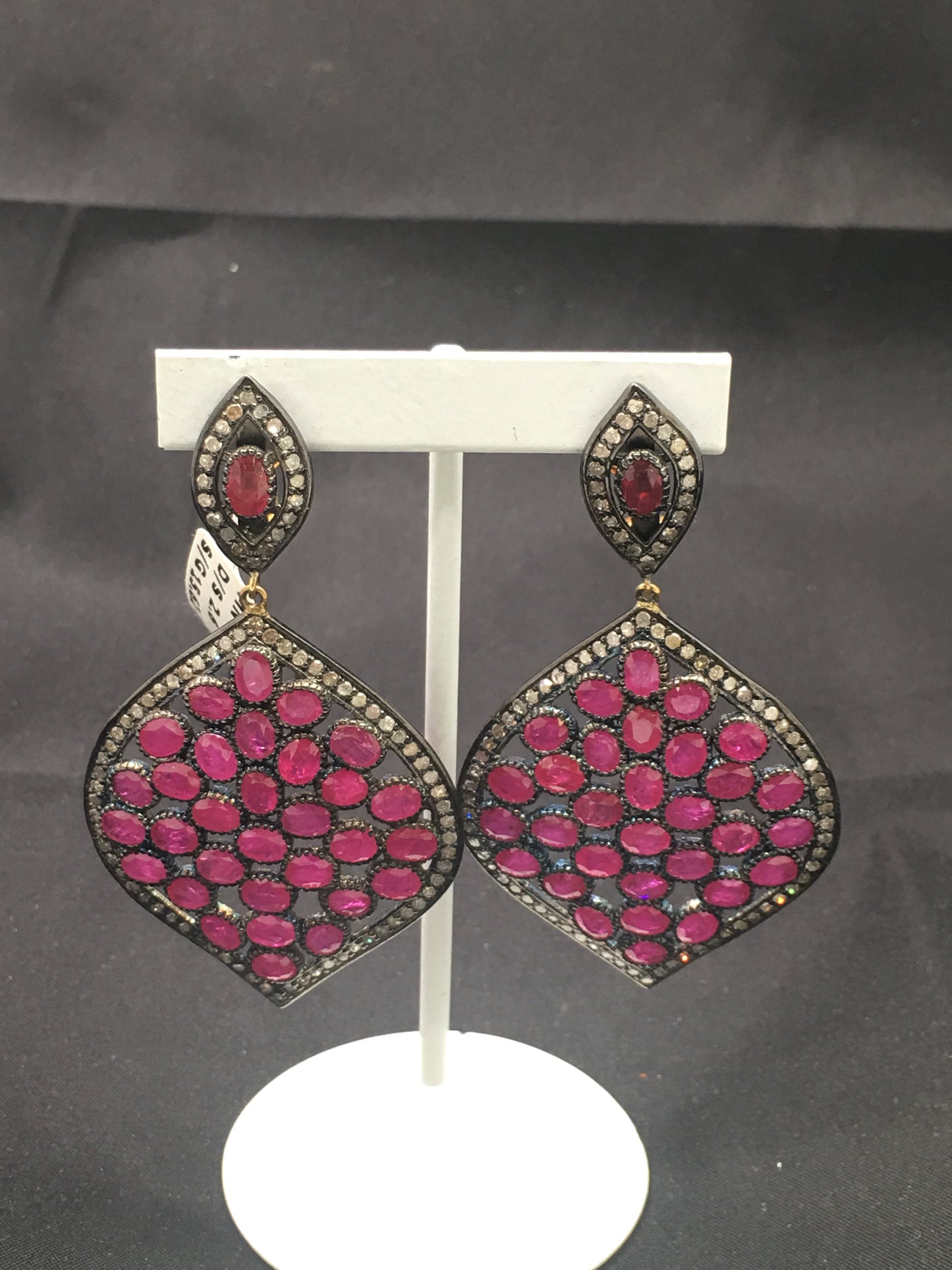 Diamond Ruby Earrings