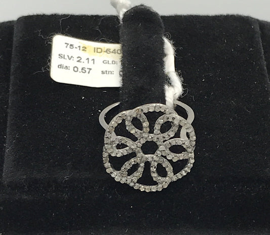 Flower Shape Diamond Ring