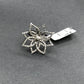 Flower Pave Diamond Ring .925 Oxidized Sterling Silver Diamond Ring, Genuine handmade pave diamond Ring Size Approx 1.08"(27 x 27 MM)