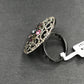 DIAMOND AND MULTI TOURMALINE RINGS