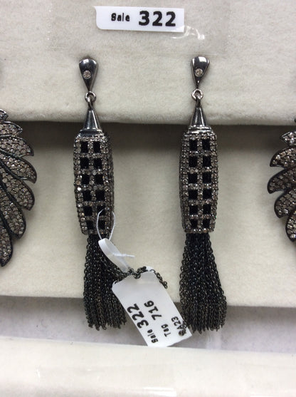 Tassel Style Diamond Earring