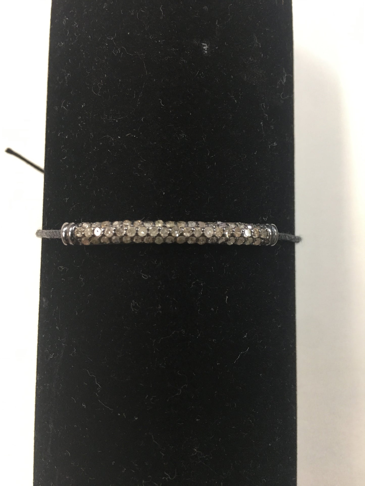 Bars Diamond Component String Through For Hand Bracelet