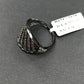 Pave Diamond Ring .925 Oxidized Sterling Silver Diamond Ring, Genuine handmade pave diamond Ring Size Approx 0.84"(16 x 21 MM)