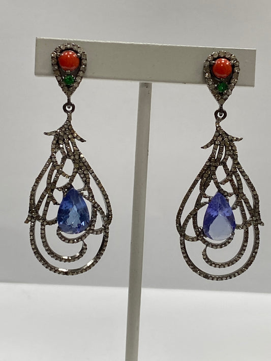 Tanzanite Diamond Earring