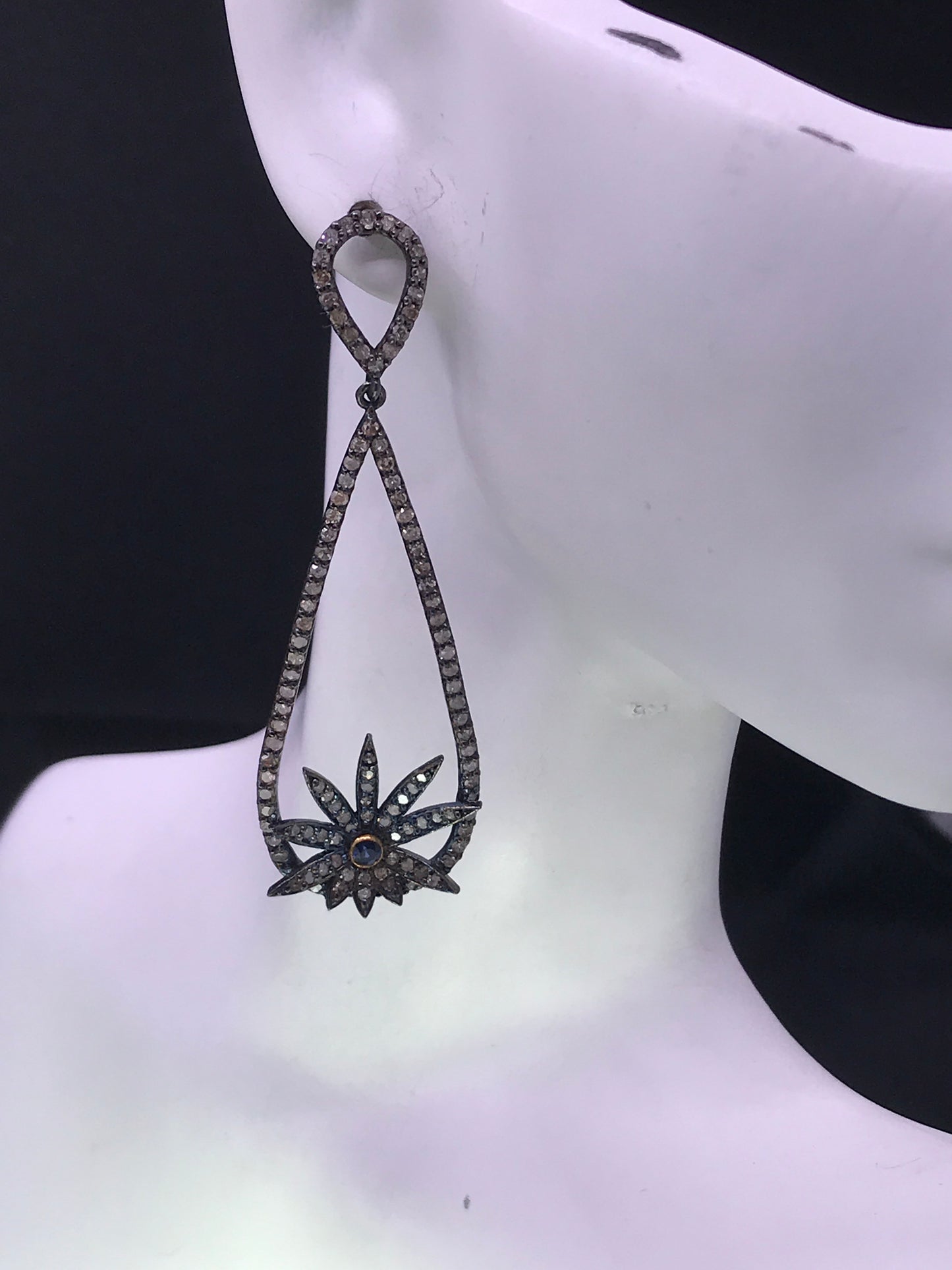 Diamond Art Deco Earrings