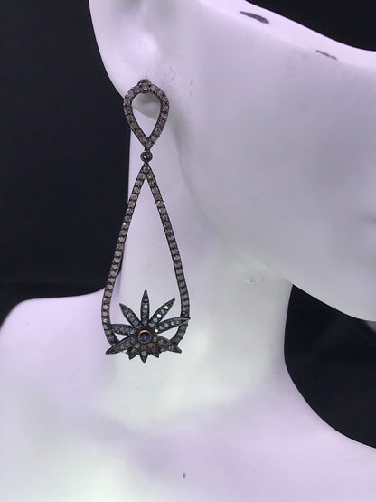 Diamond Art Deco Earrings
