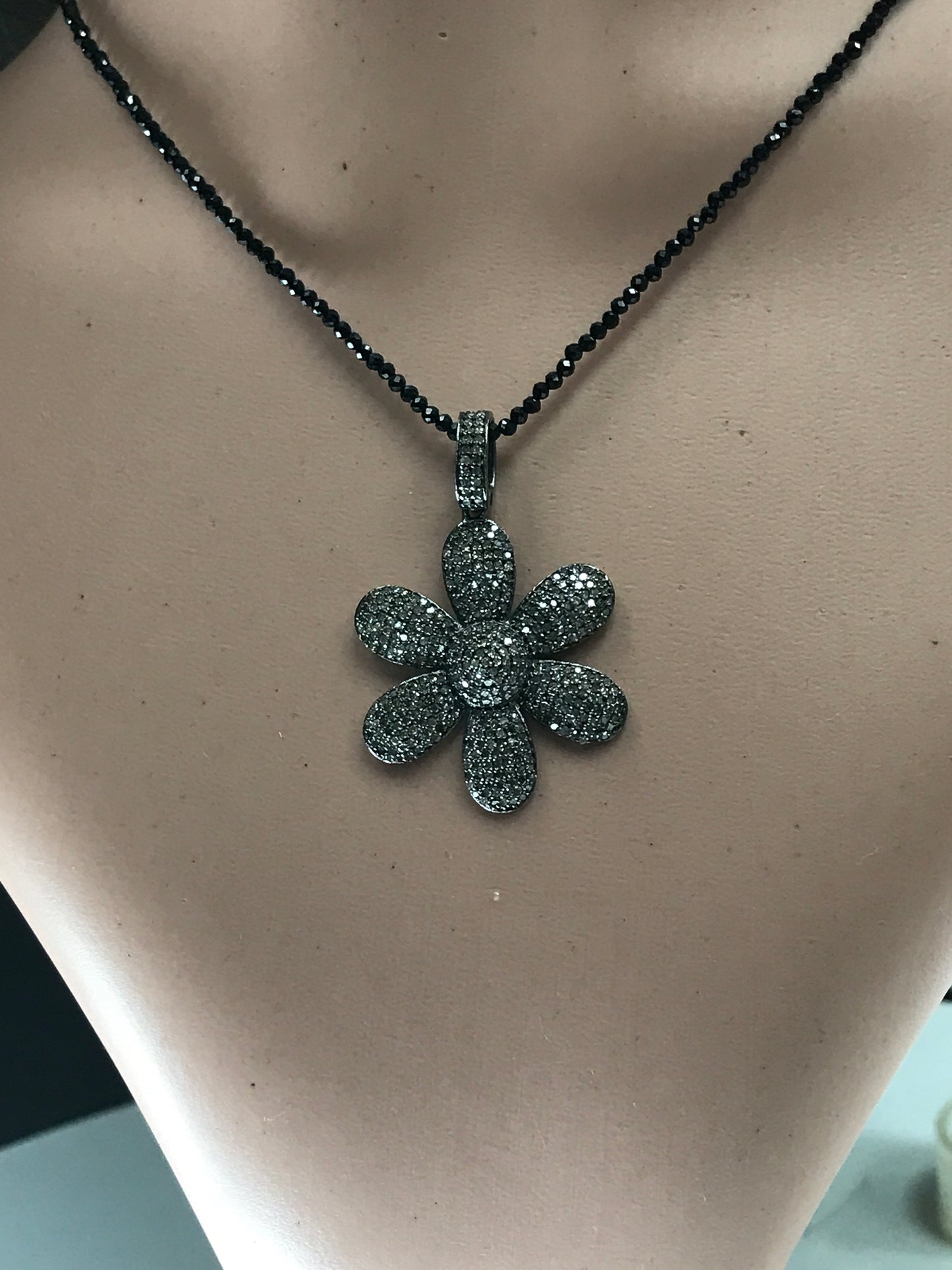 Flower Shape Diamond Pendants & Charms