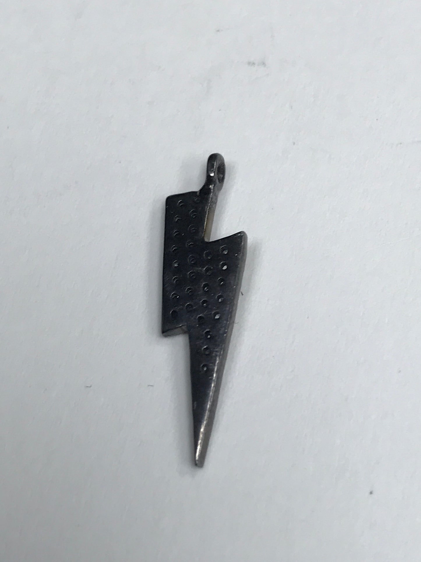 Pave Diamond Pendant, Pave Lighting Bolt Pendant,Diamond Lighting Bolt Charm,0.90''(8 x 22 mm)
