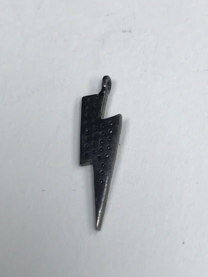 Pave Diamond Pendant, Pave Lighting Bolt Pendant,Diamond Lighting Bolt Charm,0.90''(8 x 22 mm)