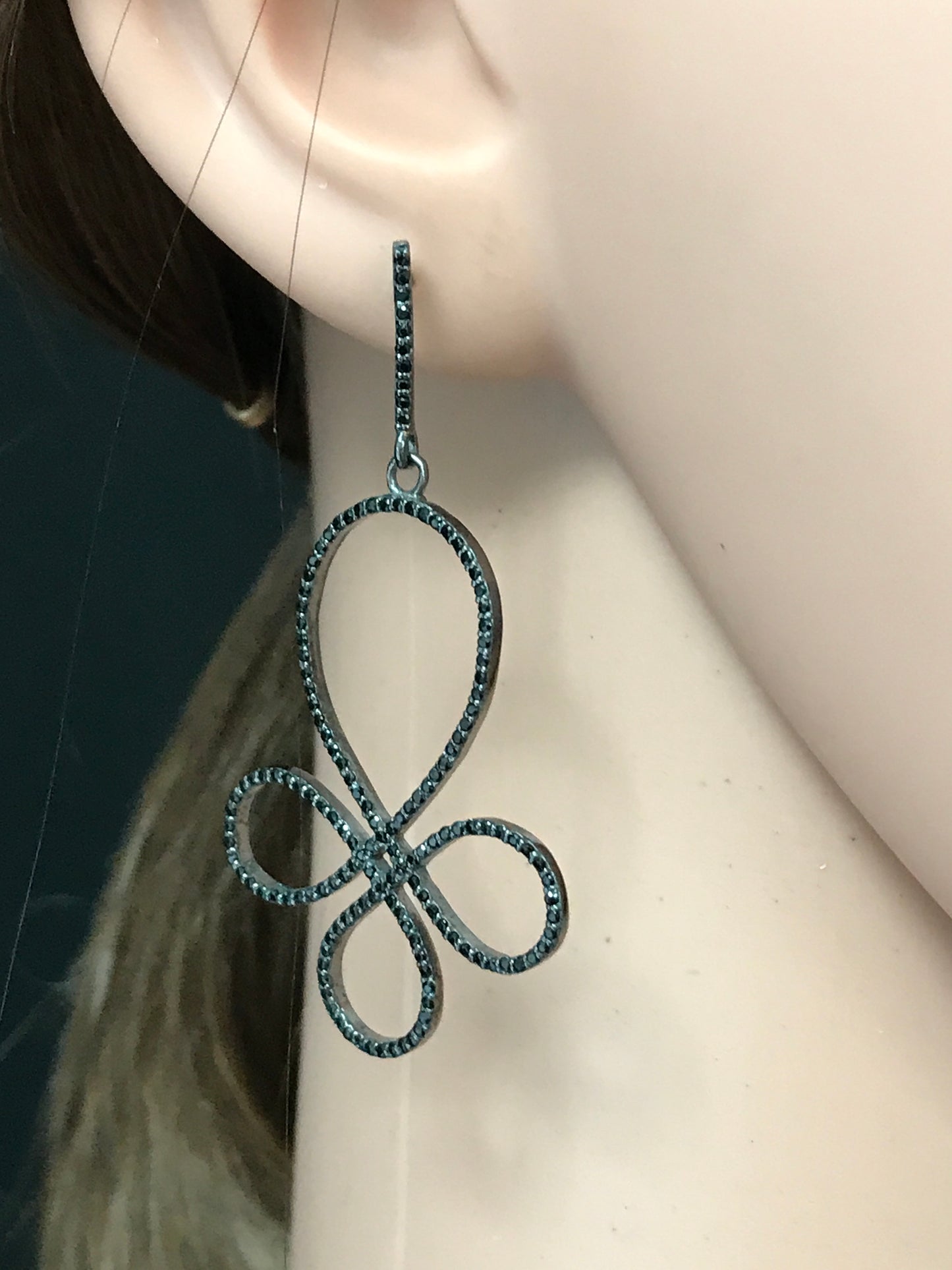 Black Spinel Earrings