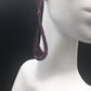 Diamond and Silver Black Rhodium Finish Earrings