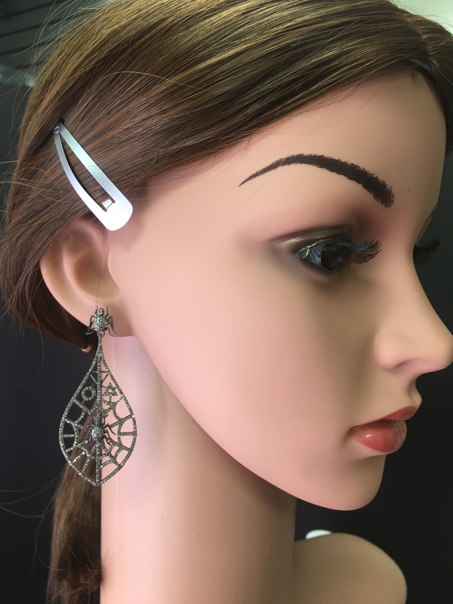 Spiderweb Diamond Earrings