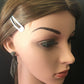 Diamond and Silver Black Rhodium Finish Earrings