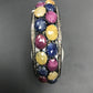 Diamond and Silver Multi-Sapphire Black Rhodium Finish Bracelets