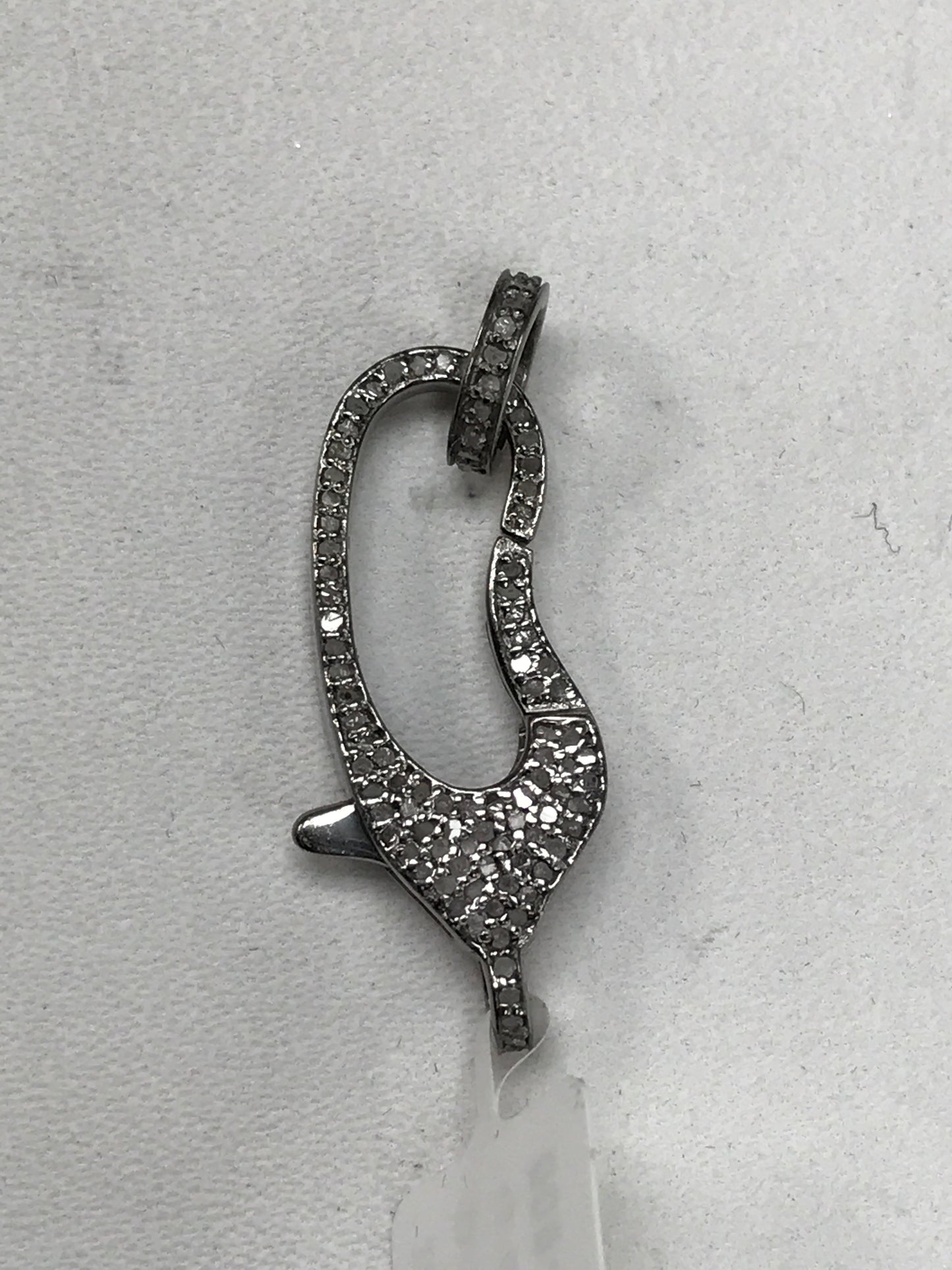 Curvy Shape Diamond Clasps Pendants & Charms