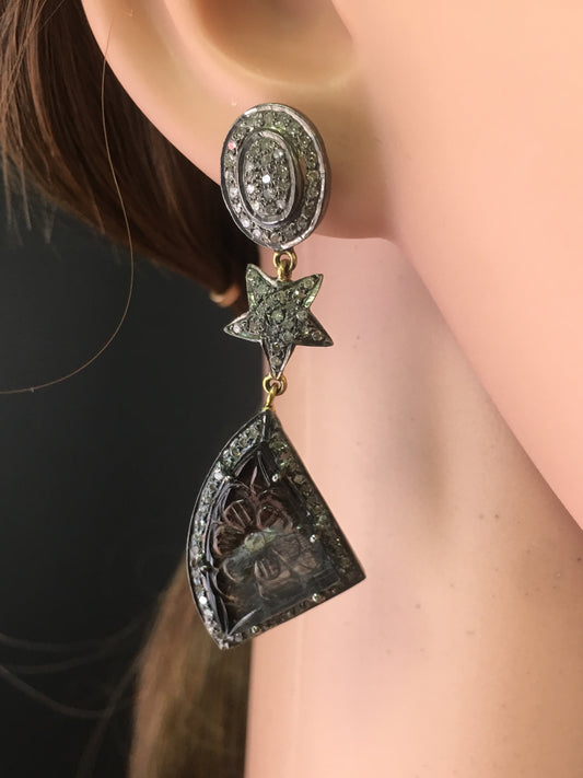 Diamond Earrings,