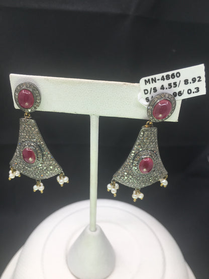 Gemstones Diamond Earring