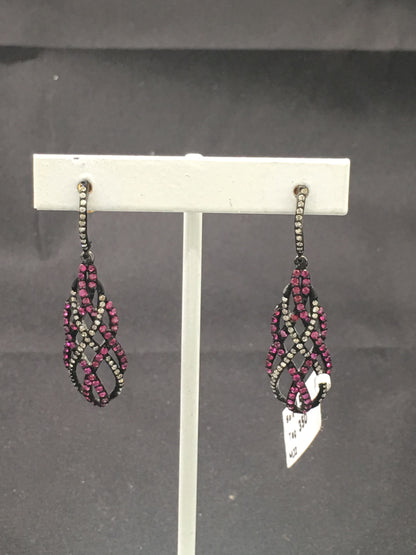 Diamond and Ruby Earring