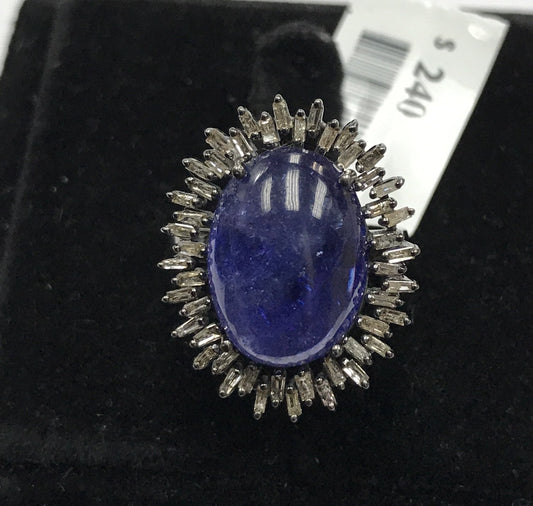 Tanzanite and Diamond Ring