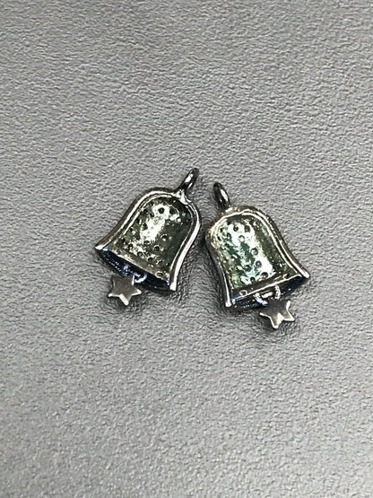 Bells Shape Pave Diamond Charm