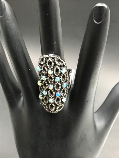 Diamond and Gemstone Designer Party Wear Ring