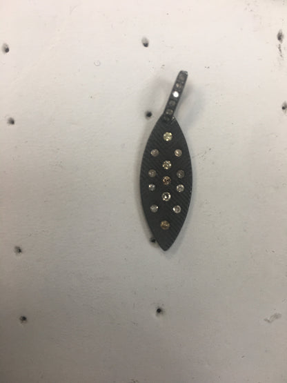 Silver Pave Diamond Pendant