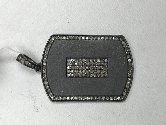 Rectangular Shape Diamond Pendants & Charms