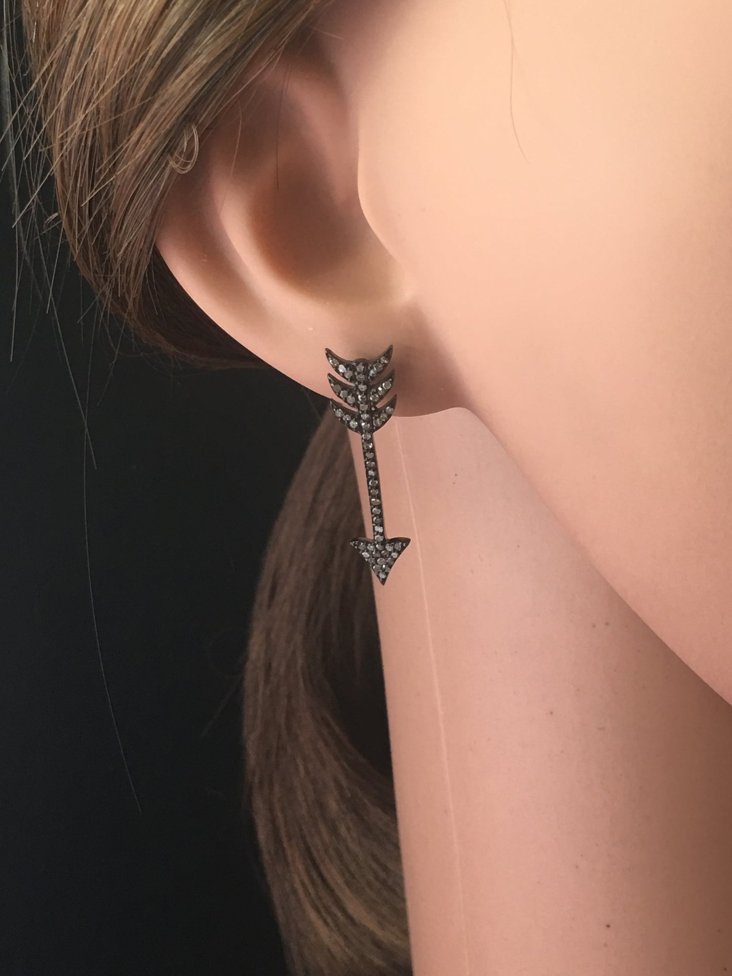 Arrow Shape Diamond Earring