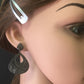 Flat Drop Shape Tsvorite Earring