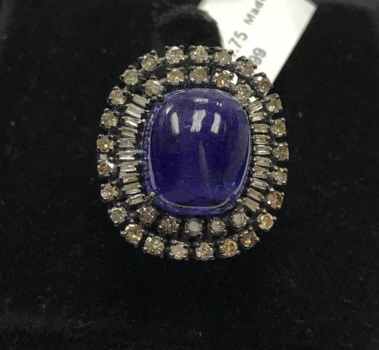 Tanzanite and Diamond Ring