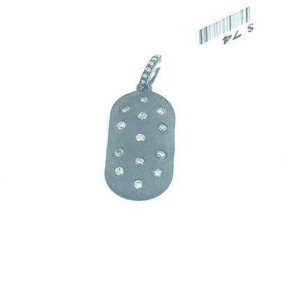 Rectangular  Diamond Pendants