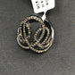 Pave Diamond Ring .925 Oxidized Sterling Silver Diamond Ring, Genuine handmade pave diamond Ring Size Approx 1.0"(25 x 20 mm)