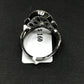 Pave Diamond Ring .925 Oxidized Sterling Silver Diamond Ring, Genuine handmade pave diamond Ring Size Approx 1.0"(25 x 20 mm)