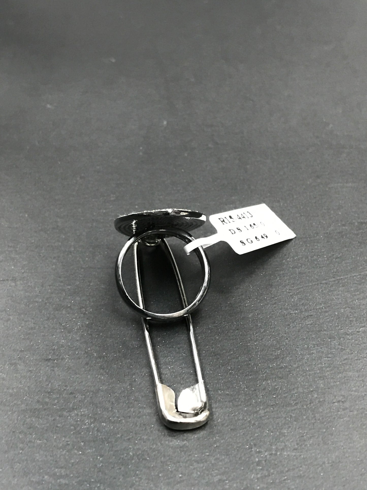 Diamond Oval Shape Diamond Ring, Pave Diamond Ring,Pave Ring, Approx 33 x 19mm. Sterling Silver