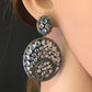 MOONSTONE AND DIAMOND EARRING