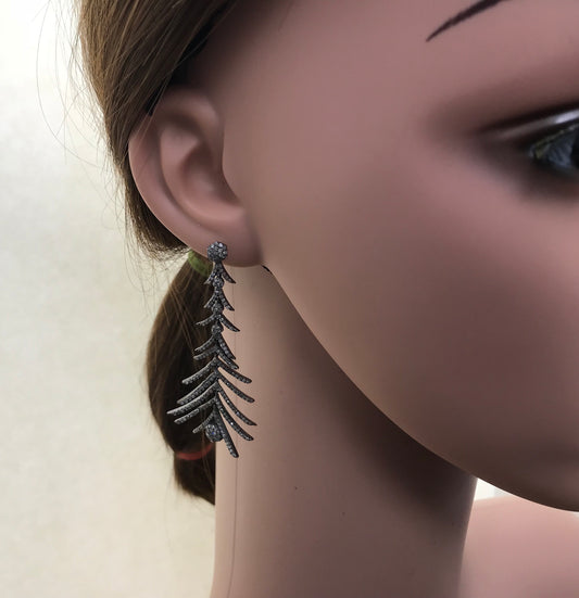 Diamond Art Deco Earrings