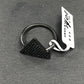 Triangle Black Spinel Ring
