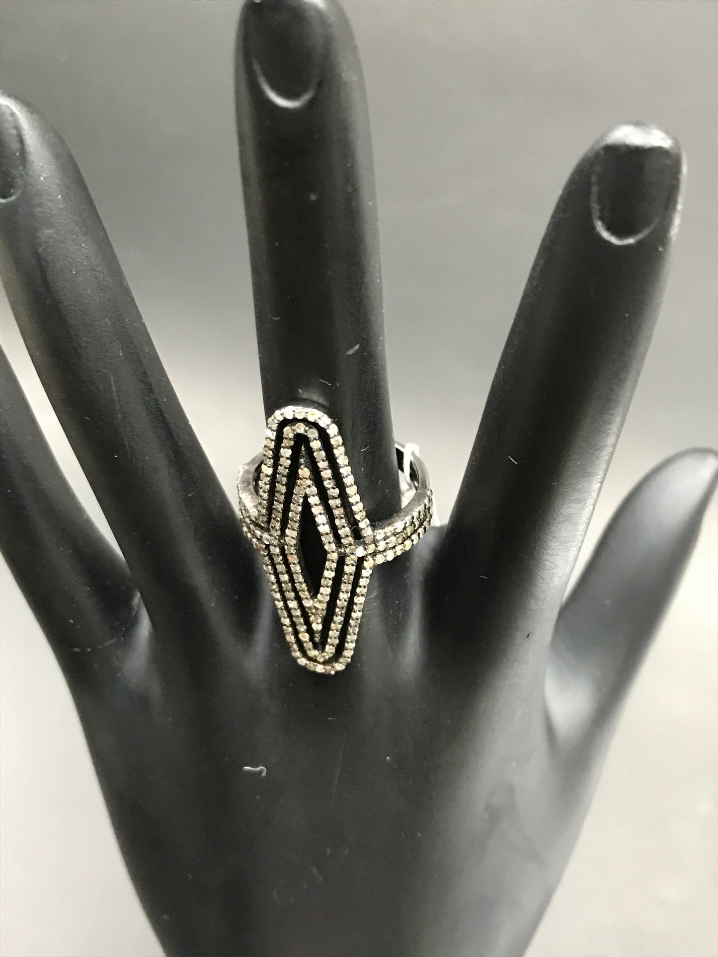 Rhombus Shape Diamond Ring