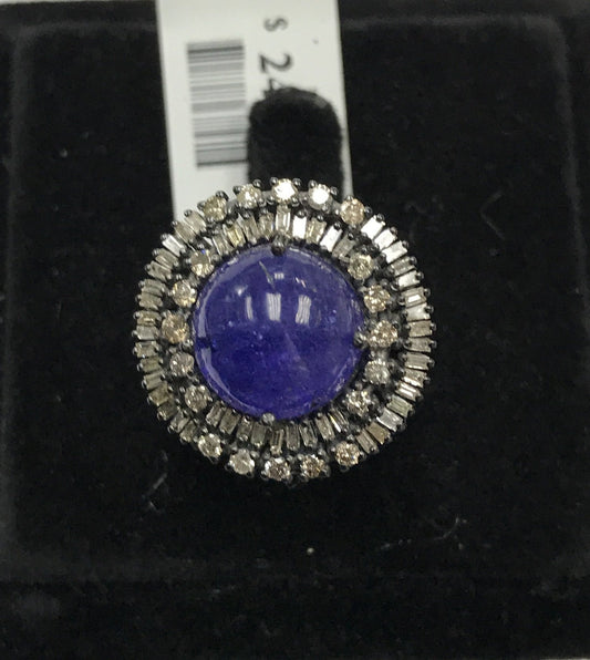 Tanzanite and Diamond Ring