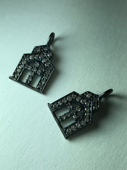 Church Gate with Cross Diamond Charm