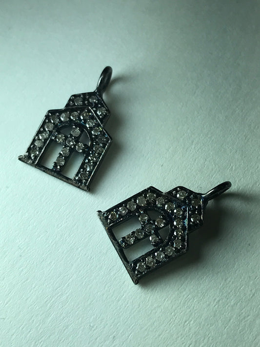 Church Gate with Cross Diamond Charm