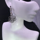 Diamond Silver Earring .925 Oxidized Sterling Silver Diamond Earring, Genuine handmade pave diamond Earring Size 2.00"(23 x 50 MM )