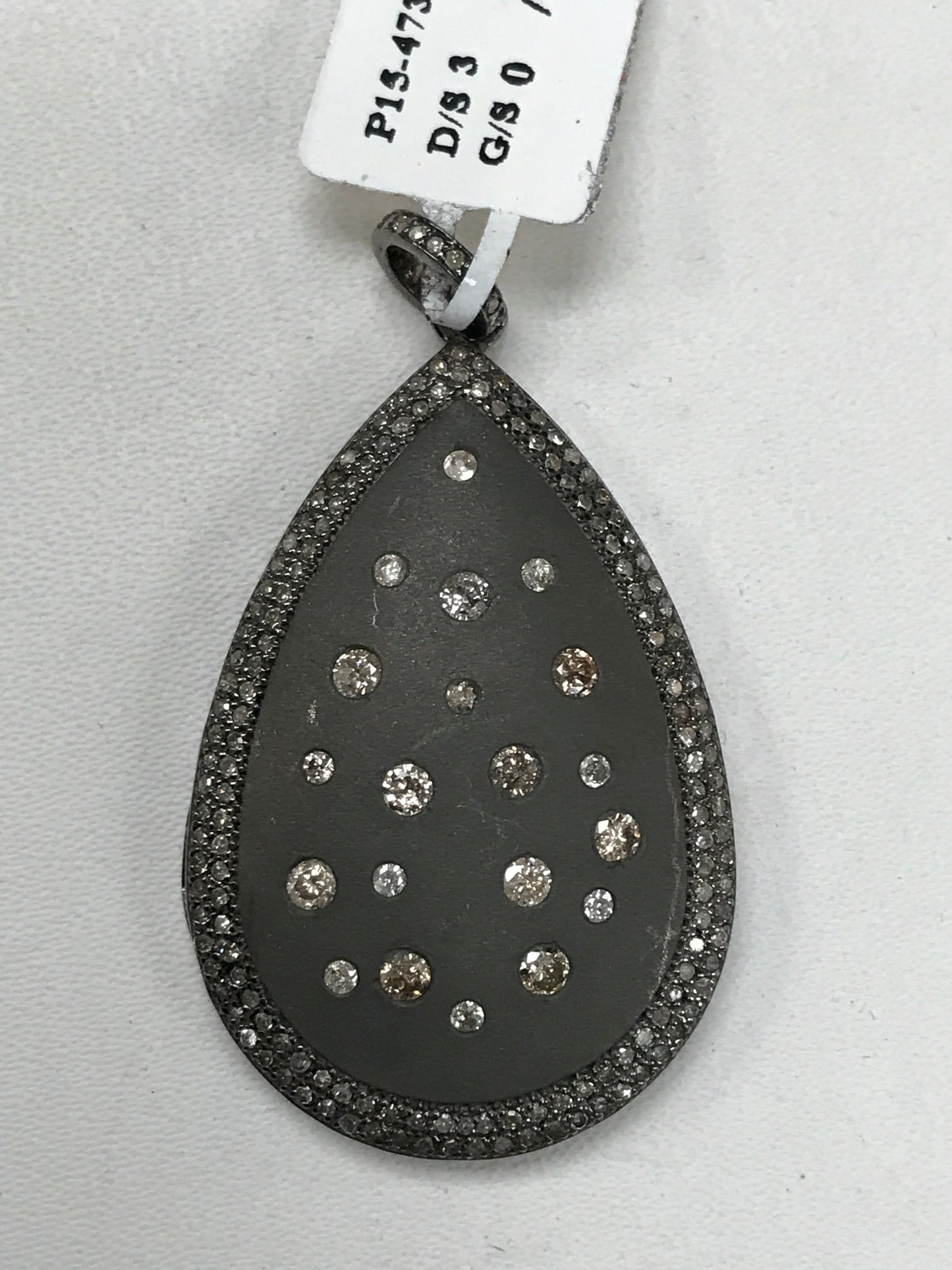 Water Droplet Shape Diamond Pendants & Charms