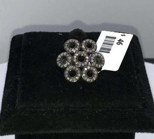 Round Circle Cluster Diamond Ring