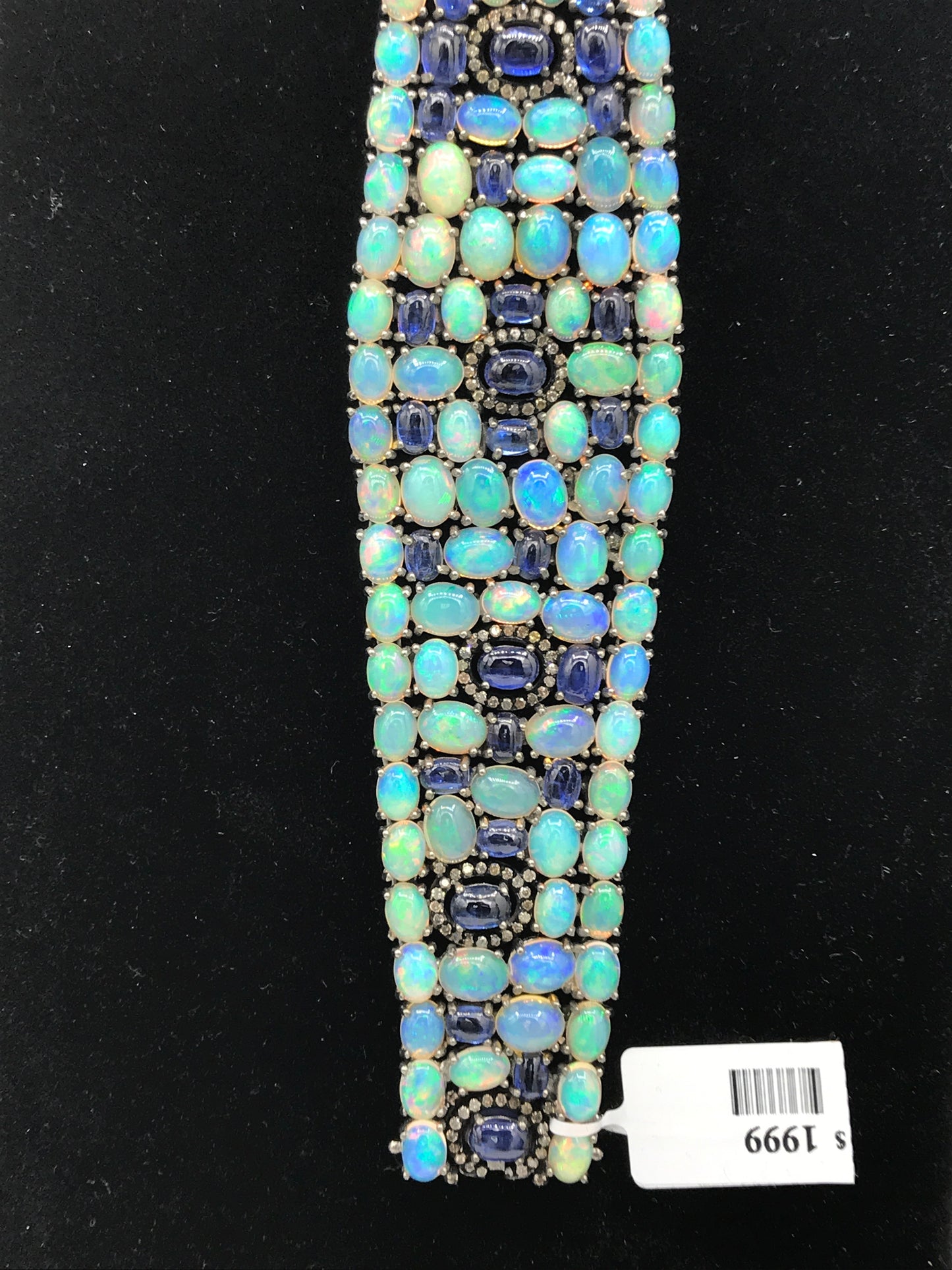 Opal and Tanzanite Bracelet with Diamonds