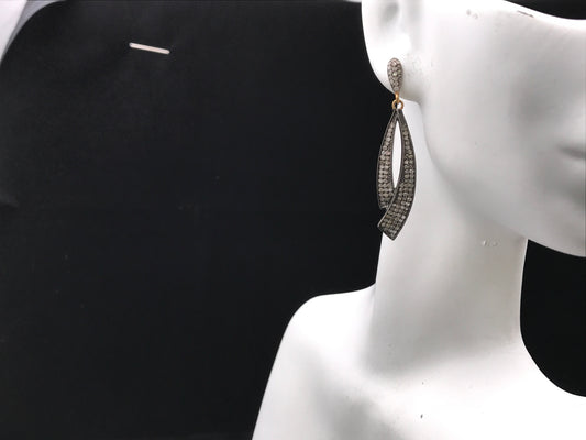 Oval Diamond Earrings