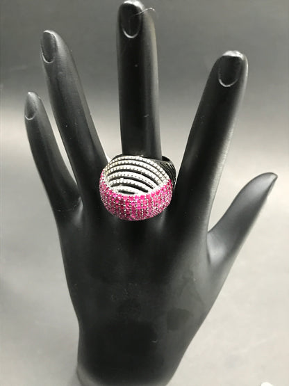 Ring Diamond with Ruby