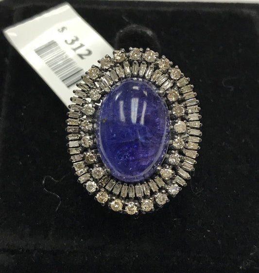 Tanzanite and Diamond Ring
